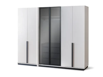 دولاب ملابس ميلانو 6 أبواب, تصميم واسع يضيف فخامة للغرفة