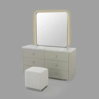 طاولة مع مرآة وبوف، طاولة غرف نوم