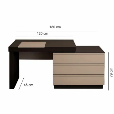 طاولة بأدراج واسعة، أثاث مودرن