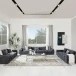 طقم كنب مكليتو الأزرق الملكي, تصميم فاخر ومريح لغرف المعيشة