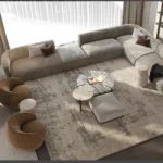 ركنة ڤيكسو - حرف U – قماش شانيل فاخر