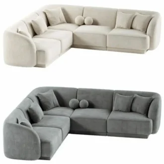 كنب كلاود مودرن تصميم منحني,يجمع بين الأناقة والعملية بخامات عالية الجودة وتصميم مبتكر،