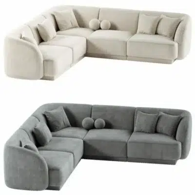 كنب كلاود مودرن تصميم منحني,يجمع بين الأناقة والعملية بخامات عالية الجودة وتصميم مبتكر،