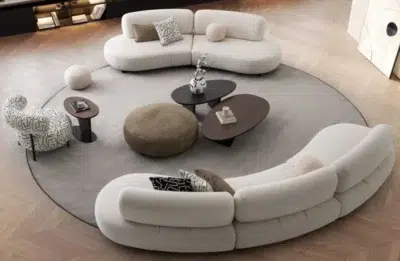 طقم كنب ڤيرين بيج شانيل, فخامة وراحة تناسب ديكور غرفة الجلوس