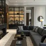 كنبة زاوية ميدنايت ركنة, عصرية بتصميم عصري أنيق, توفر راحة مثالية