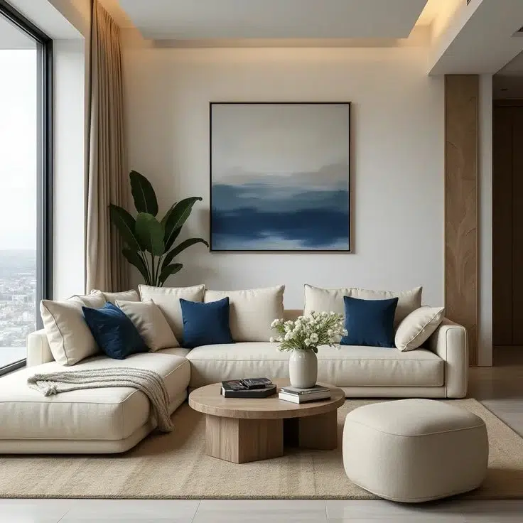 modernhousee كنبة زاوية كومفورت ركنة مودرن حرف L, توفر راحة مثالية ومساحة جلوس واسعة