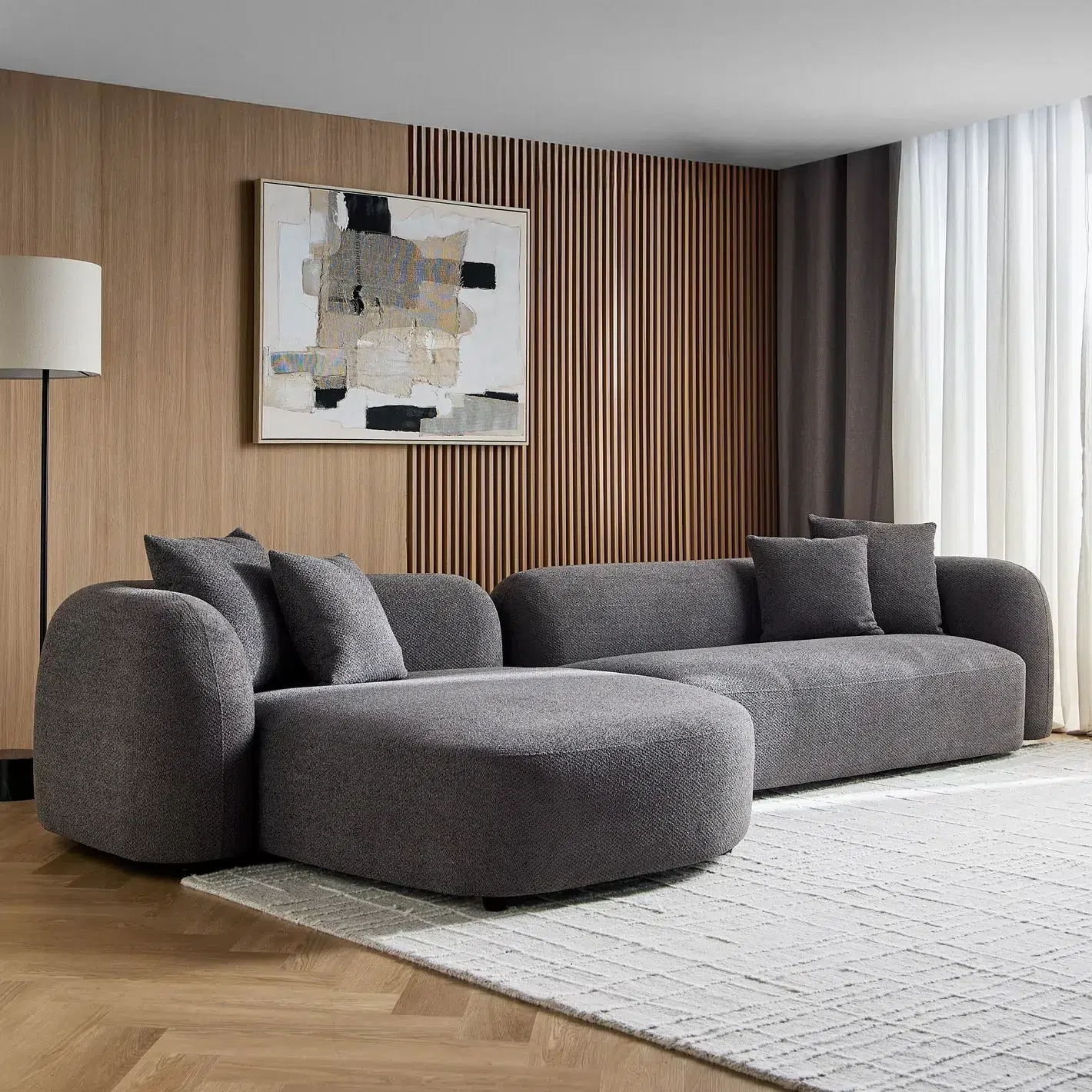 modernhousee أريكة لينافا العملاقة كنب مودرن بتصميم واسع وفاخر